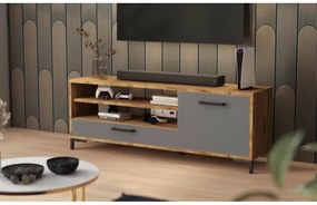 Dulap TV Cascade  (stejar lancaster + gri). 1098747
