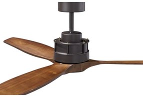 Ventilator de tavan Lucci air 210507 AIRFUSION AKMANI paulovnia/negru + telecomandă