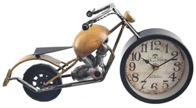 InDecor Ceas de masă din metal Motocicletă, 20 x17 x 14 cm