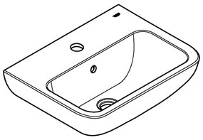 GROHE 39953000 - Lavoar START EDGE 450 × 350 mm ceramică/albă