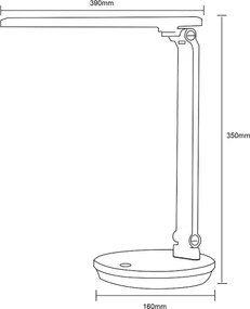 Lampă LED de masă Zuma Line SM-542-BL LED/5W/230V 3000-6000K negru
