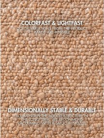 Covor bej țesut manual din material bouclé 160x230 cm Notting Hill Portobello – Ted Baker