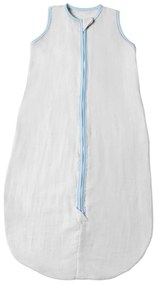 Sac de dormit de vara pentru copii din muselina dubla 3-18 luni Kidizi grey blue, 0.3 tog