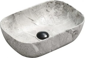 Mexen Rita chiuvetă de blat 45 x 32 cm, piatră gri - 21084598