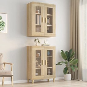 vidaXL Dulap de perete suspendat, stejar sonoma, 69,5x34x90 cm