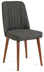 Scaun de sufragerie Vina Anthracite and Walnut