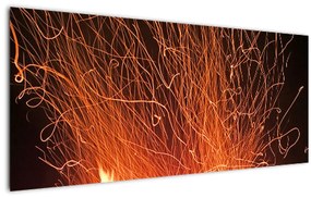 Tablou cu focul (120x50 cm), în 40 de alte dimensiuni noi