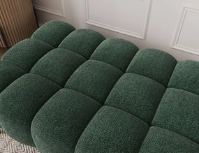 Taburet Tapitat cu Picioare Ferivo, 140x70x40 cm, dark verde velvet – Amore 35
