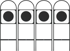 vidaXL Marcaje de dresaj, 4 buc., oțel