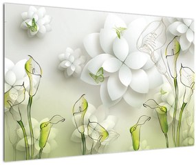 Tablou cu flori (90x60 cm)