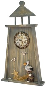 Far decorativ cu ceas LIGHTHOUSE, 24x43cm