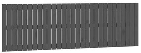 824865 vidaXL Tăblie de pat pentru perete, gri, 185x3x60 cm, lemn masiv pin