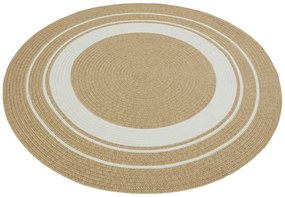 Covor rotund NORTHRUGS crem-bej 150 cm