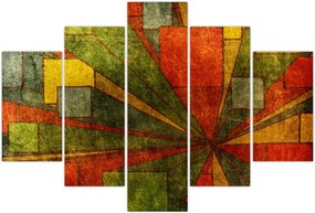 Tablou cu abstracție geometrică (150x105 cm)