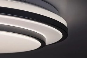 Plafoniera LED cu telecomanda Lupita argintiu, alb