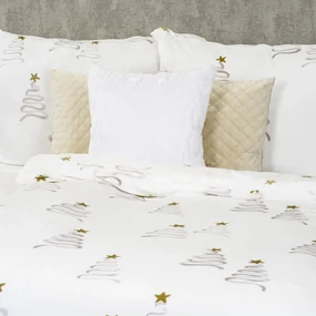 Lenjerie de pat din microflanel 4Home Christmas tree, 140 x 200 cm, 70 x 90 cm, 140 x 200 cm, 70 x 90 cm