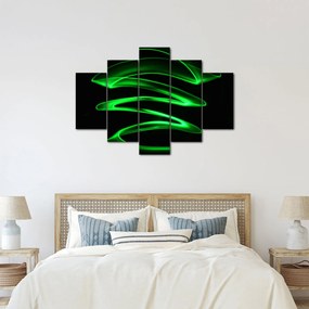 Tablou - valuri neon (150x105 cm)
