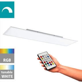 Plafonieră LED RGBW dimabilă Eglo 98767 SALOBRENA-B LED/32,5W/230V 120x30 cm + telecomandă