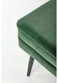 Scaun Velva 1, verde/negru