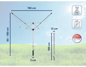 Uscător de exterior Leifheit LinoLift 600 Quick Start 85282