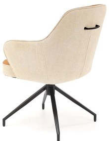 Scaun rotativ K527 maro/bej