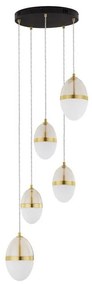 Lustra cu 5 pendule LED design modern Egna