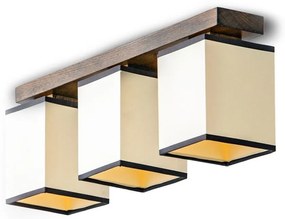 Lustra rustica fabricata manual din lemn Lido