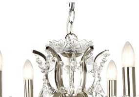 Candelabru stil clasic cu 6 brate Paris argintiu satin 8736-6SS SRT