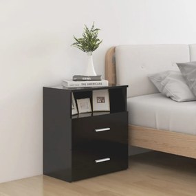 vidaXL Noptiere, 2 buc., negru, 50x32x60 cm