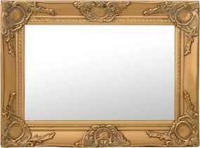 vidaXL Oglindă de perete în stil baroc, auriu, 60 x 40 cm
