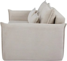 Canapea extensibila, Catifea Raiata Bej APARTMENT 215cm