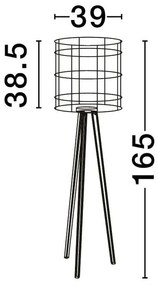 Lampa de podea boho style design natural PLETTE
