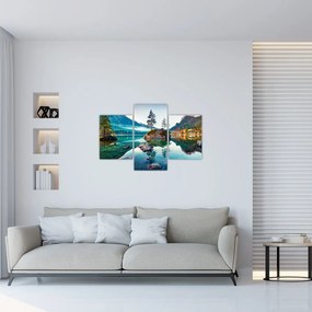 Tablou - Lacul Hintersee, Alpii Bavarezi, Austria (90x60 cm)