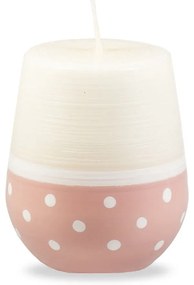 Lumânare Unipar Sweetness, durată ardere 32 h, alb - roz