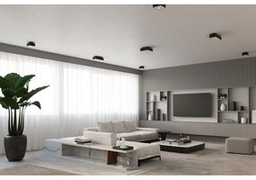 Plafonieră Sollux Hydra, negru