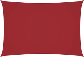 vidaXL Parasolar, roșu, 2,5x4,5 m, țesătură oxford, dreptunghiular