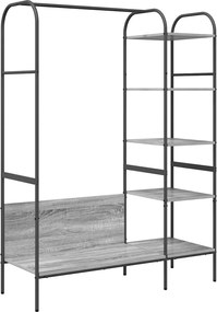 vidaXL Suport pentru Hârtie Gri 120 x 44 x 160 cm Lemn compozit