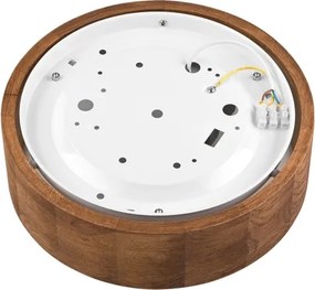 Brilagi - Plafonieră LED RGBW dimabilă CARVALHO 1xE27/15W/230V Wi-Fi, stejar, Ø 27,5 cm