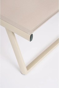 Șezlong de grădină în culoare naturală din metal Taylor – Bizzotto