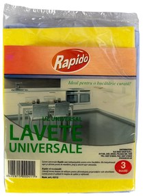 Gama Profesionala - Set 3 lavete universale, 38x40cm, multicolor