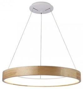 Lustra LED moderna design lemn natural Ã45cm Silvam ZZ AZ3344