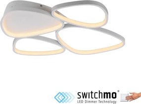 Schöner Wohnen 14038-16 - Plafonieră LED dimabilă PEBBLES LED/35,5W/230V albă