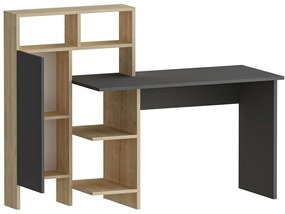 Birou Bugra Antracit 135.9x111.8x60 cm