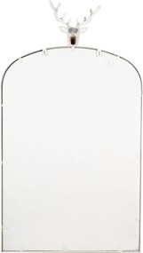 Oglinda de perete, alba, din metal, 58x10x105 cm, Deer