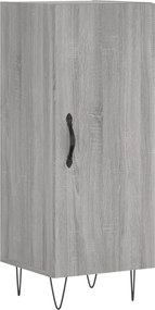 vidaXL Servantă, gri sonoma, 34,5x34x90 cm, lemn compozit