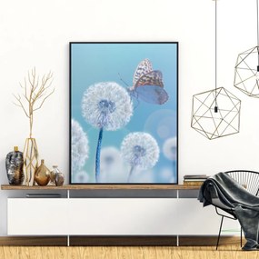 Poster - Fluture pe păpădie (A4)