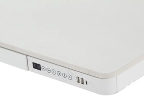 Birou OfficeTech 2 reglabil pe inaltime, 120 x 60 cm, alb