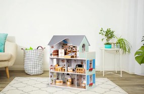 Casa de păpuși Emma cu mobilier de reședință