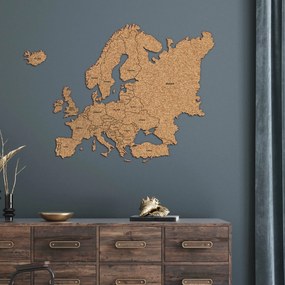 DUBLEZ | Harta Europei din plută + State în engleză
