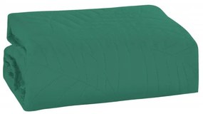 Cuvertura de pat verde cu model LEAVES Dimensiune: 170 x 210 cm
